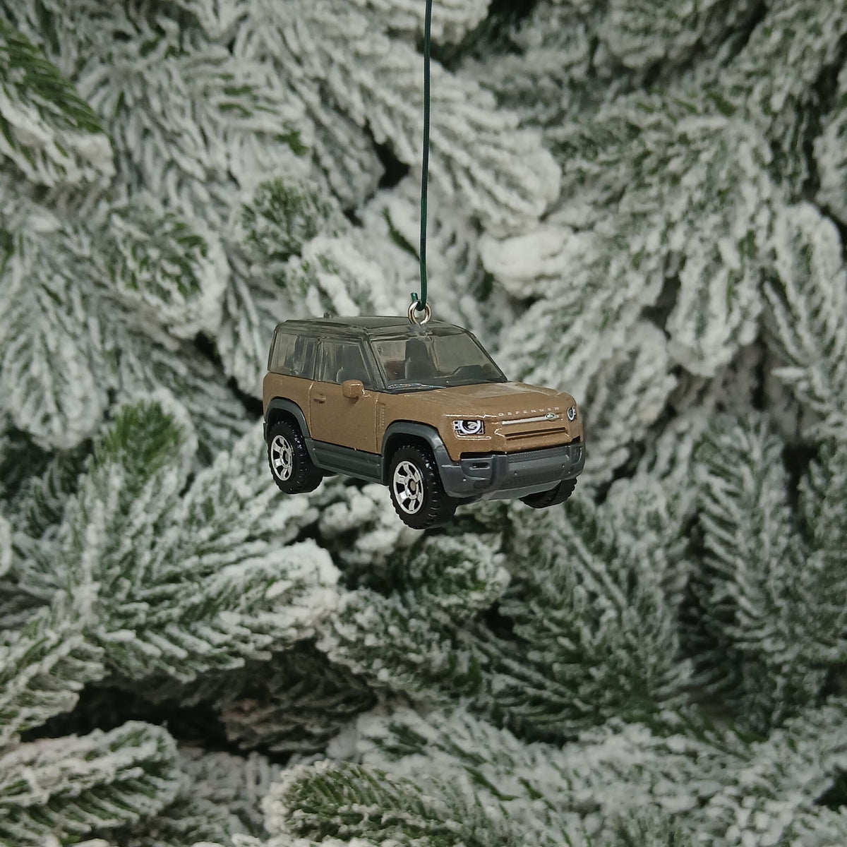 Land Rover 2020 Defender Ornament Christmas Tree Decoration Unique Gift Idea Red Brown Flat Black