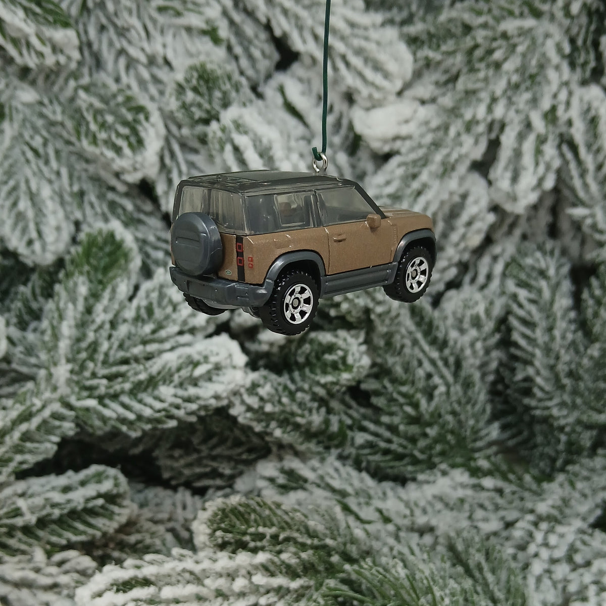 Land Rover 2020 Defender Ornament Christmas Tree Decoration Unique Gift Idea Red Brown Flat Black