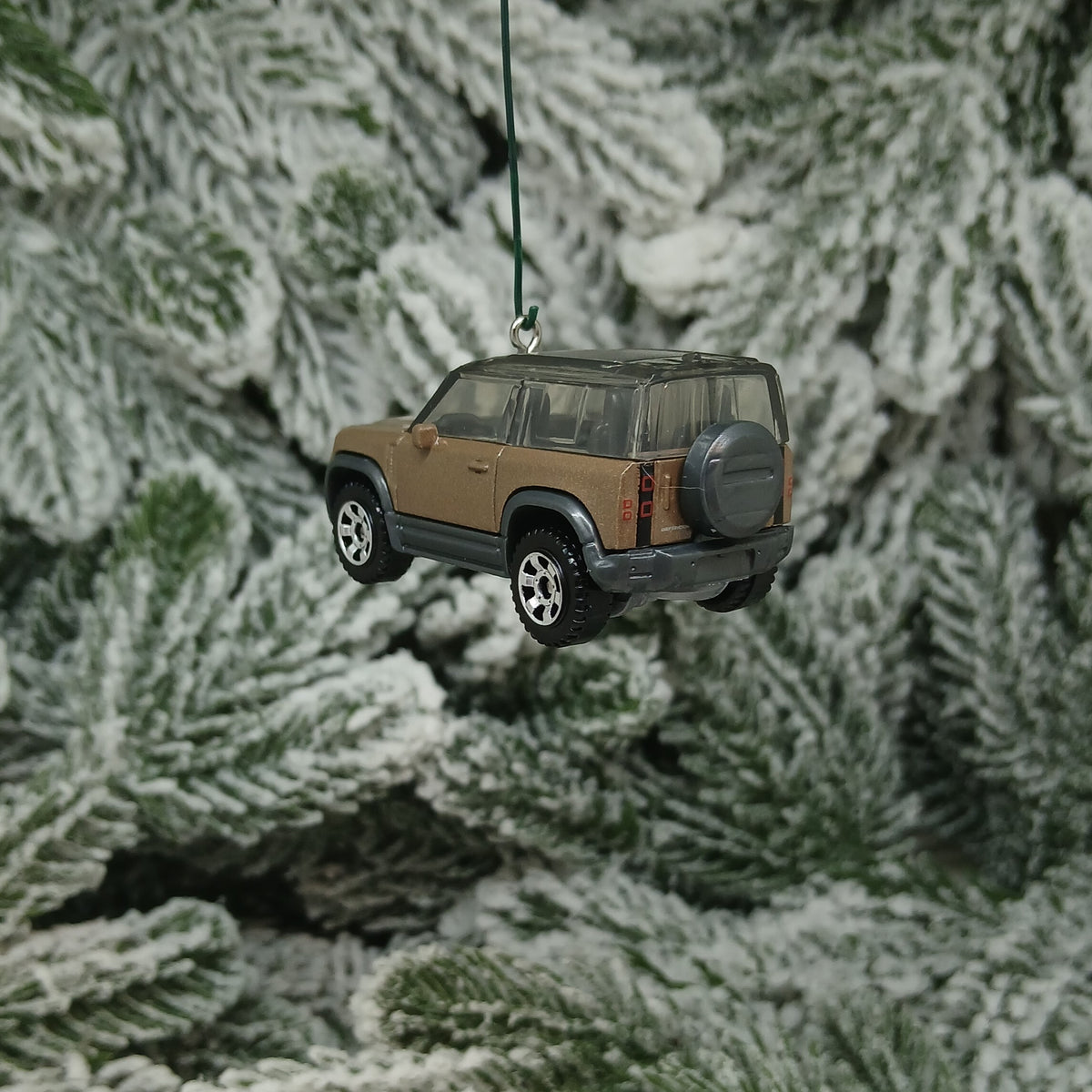 Land Rover 2020 Defender Ornament Christmas Tree Decoration Unique Gift Idea Red Brown Flat Black