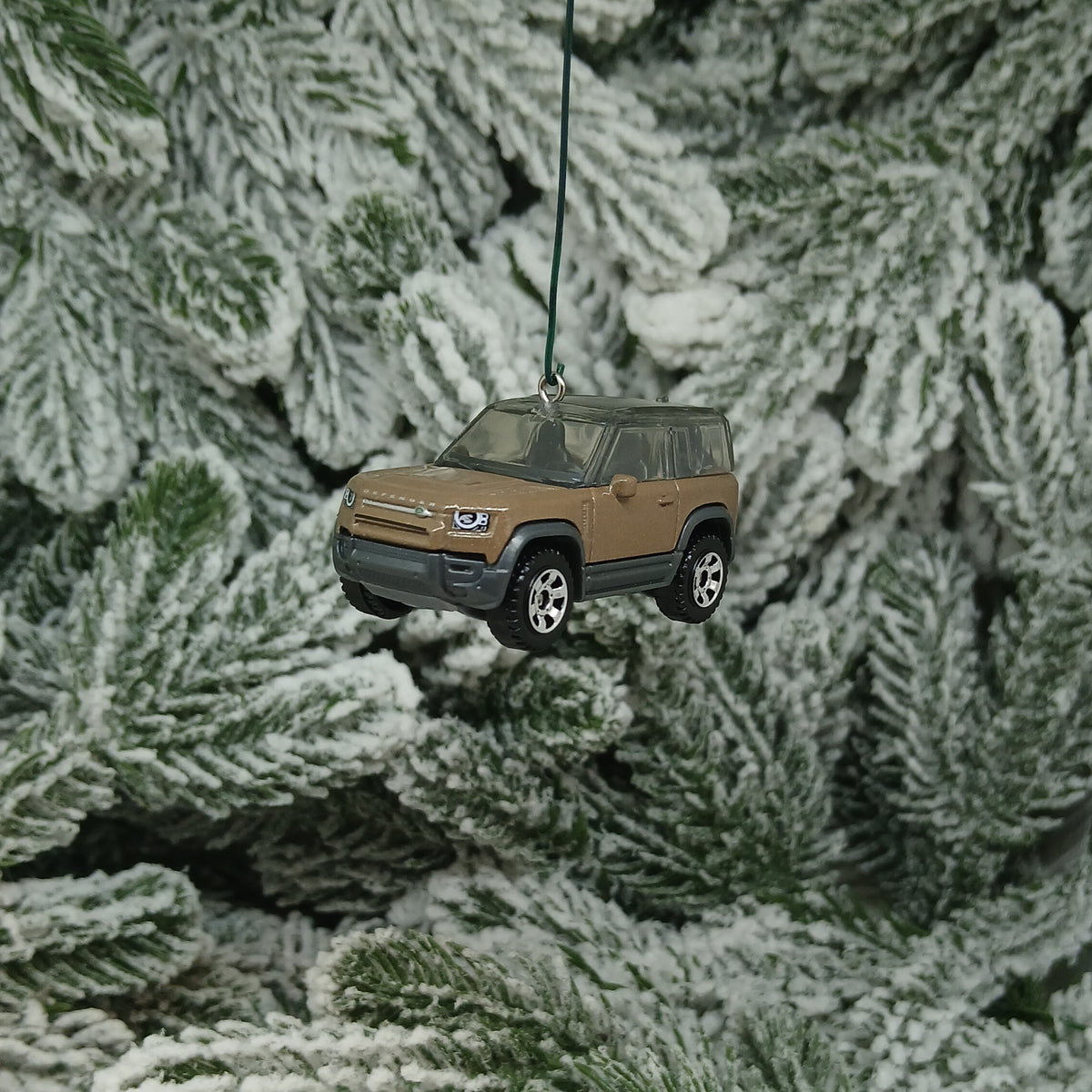 Land Rover 2020 Defender Ornament Christmas Tree Decoration Unique Gift Idea Red Brown Flat Black