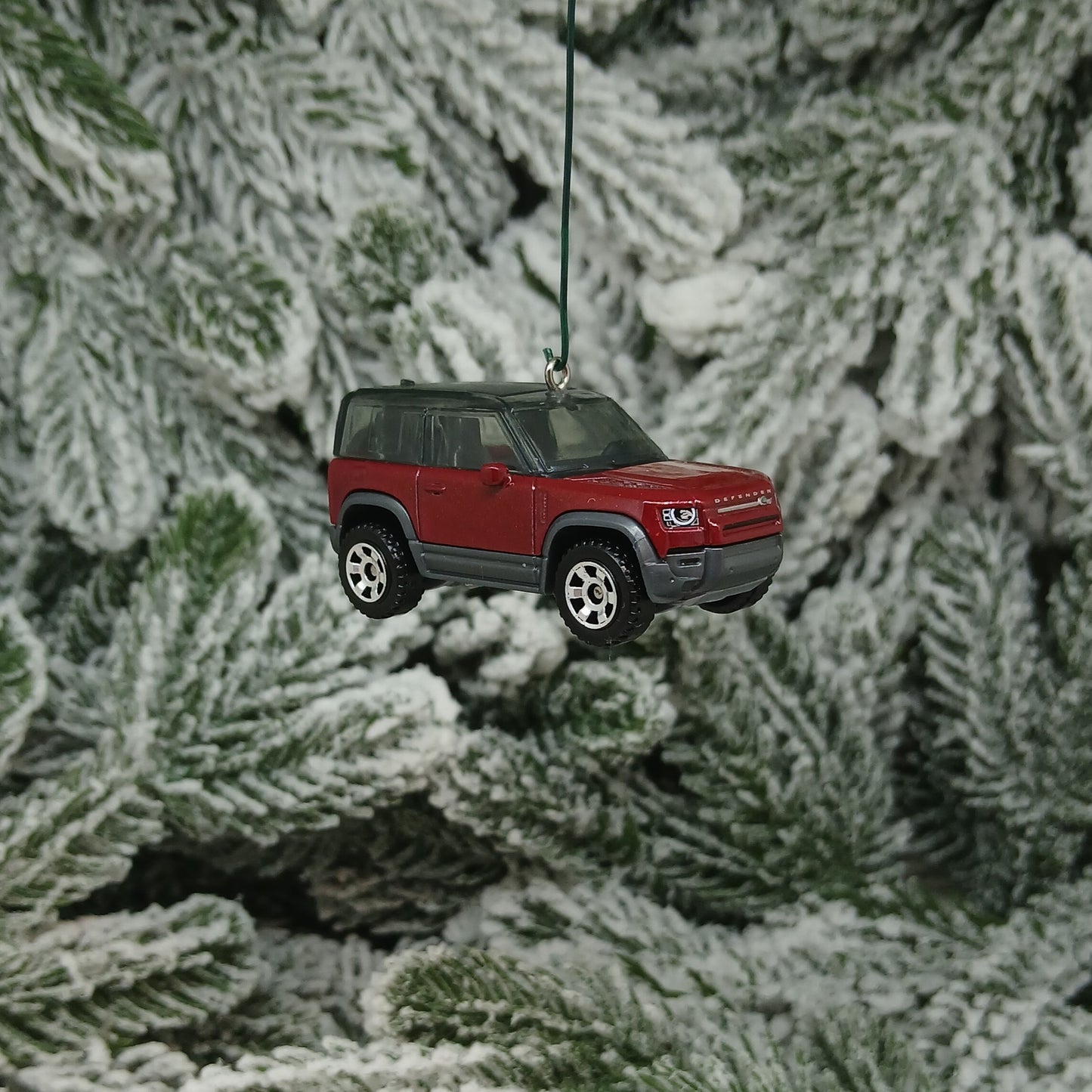 Land Rover 2020 Defender Ornament Christmas Tree Decoration Unique Gift Idea Red Brown Flat Black
