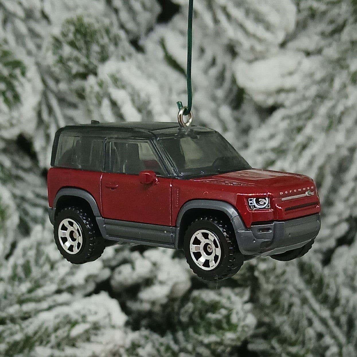 Land Rover 2020 Defender Ornament Christmas Tree Decoration Unique Gift Idea Red Brown Flat Black