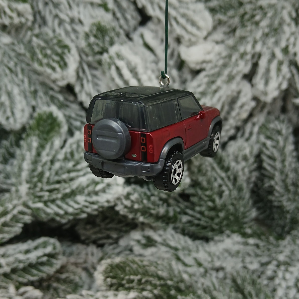 Land Rover 2020 Defender Ornament Christmas Tree Decoration Unique Gift Idea Red Brown Flat Black