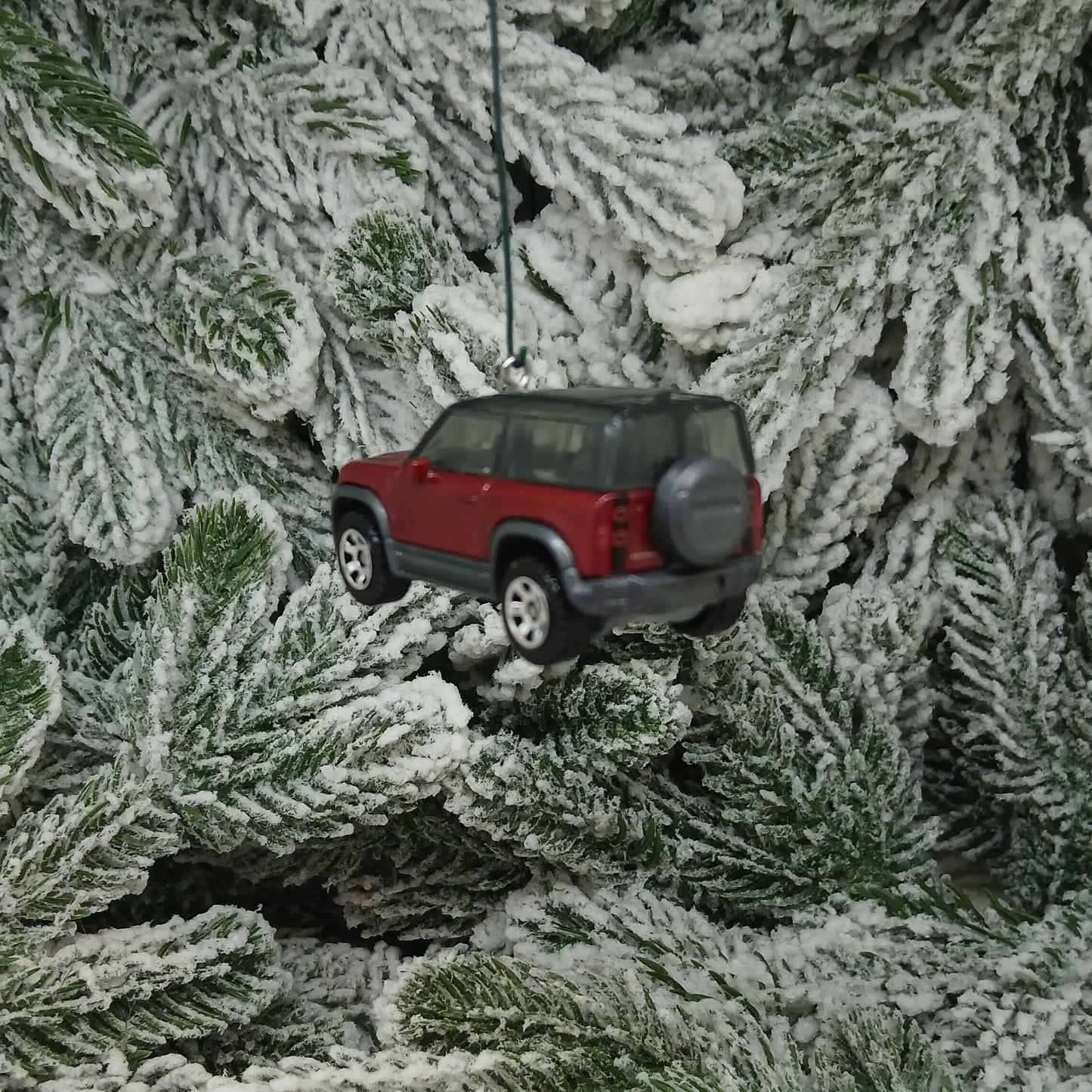 Land Rover 2020 Defender Ornament Christmas Tree Decoration Unique Gift Idea Red Brown Flat Black