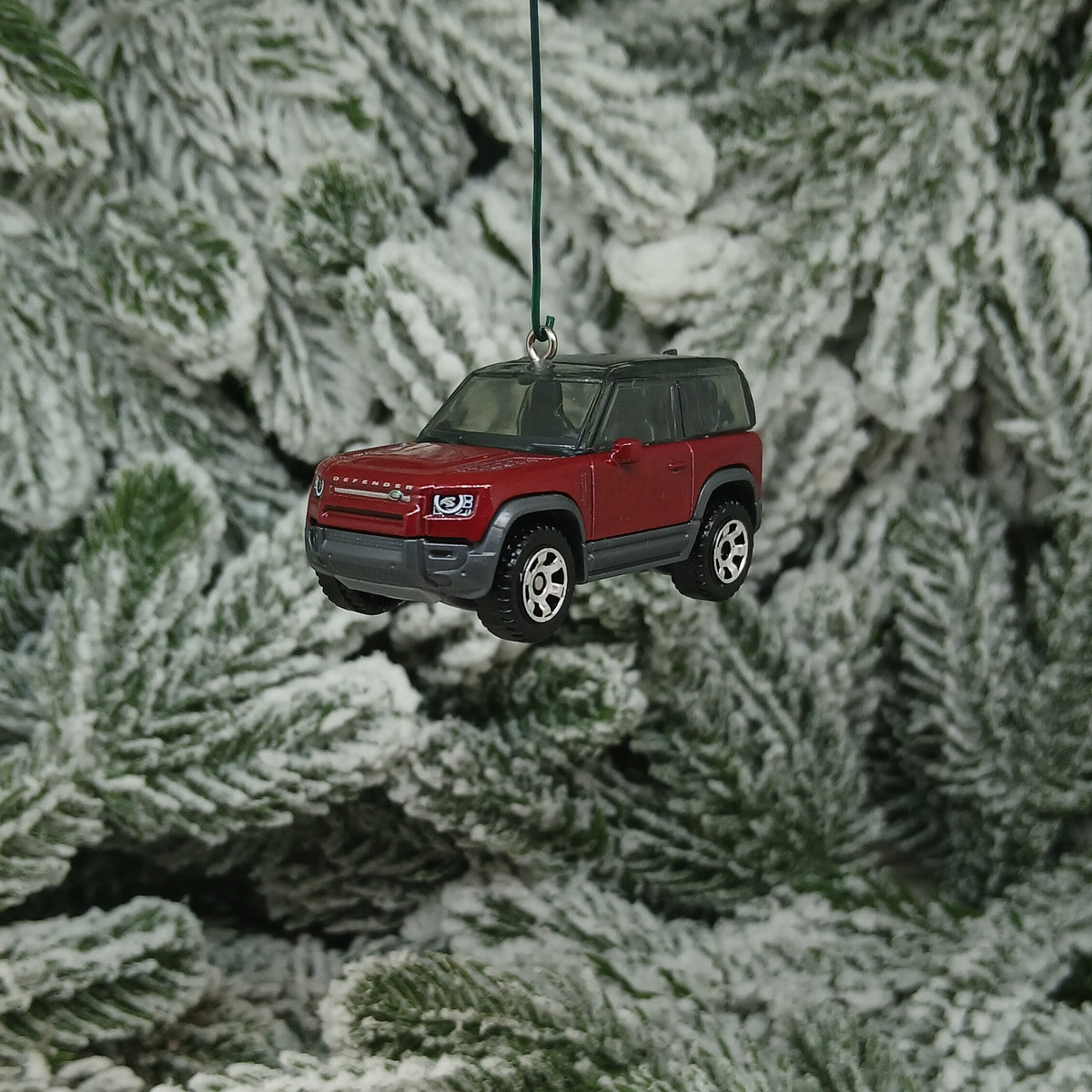 Land Rover 2020 Defender Ornament Christmas Tree Decoration Unique Gift Idea Red Brown Flat Black
