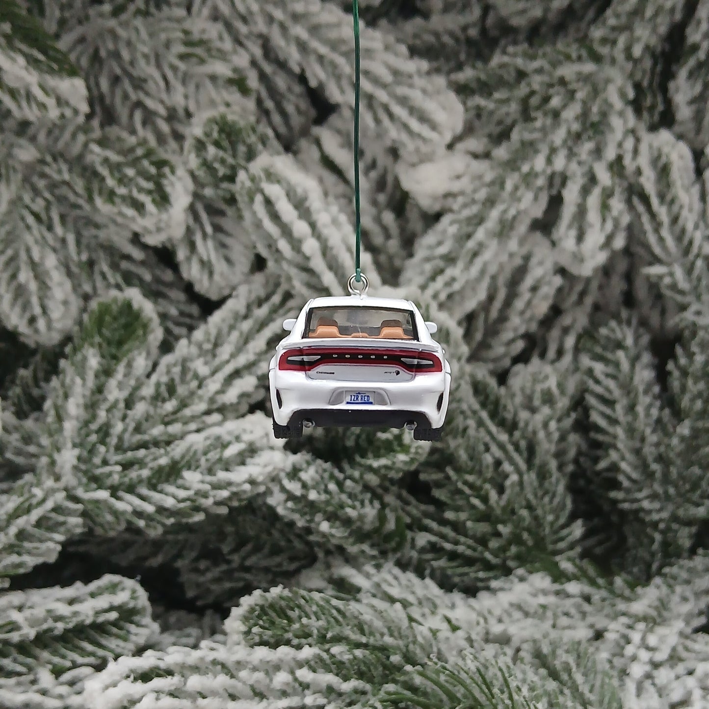 DODGE 2021 Charger SRT Ornament Christmas Gift Hellcat Redeye Hood Opens White Knuckle