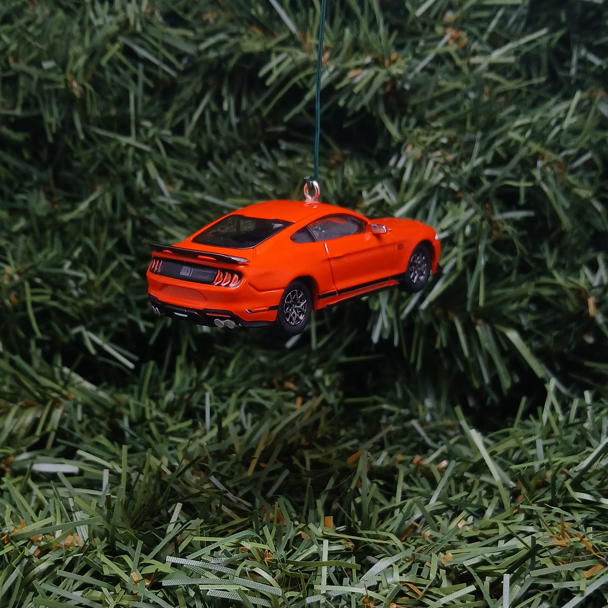 Ford Mustang Ornament 2021 Mach 1 Christmas Gift Xmas Tree Decoration Red Great Detail