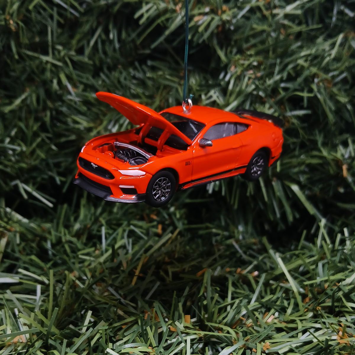 Ford Mustang Ornament 2021 Mach 1 Christmas Gift Xmas Tree Decoration Red Great Detail