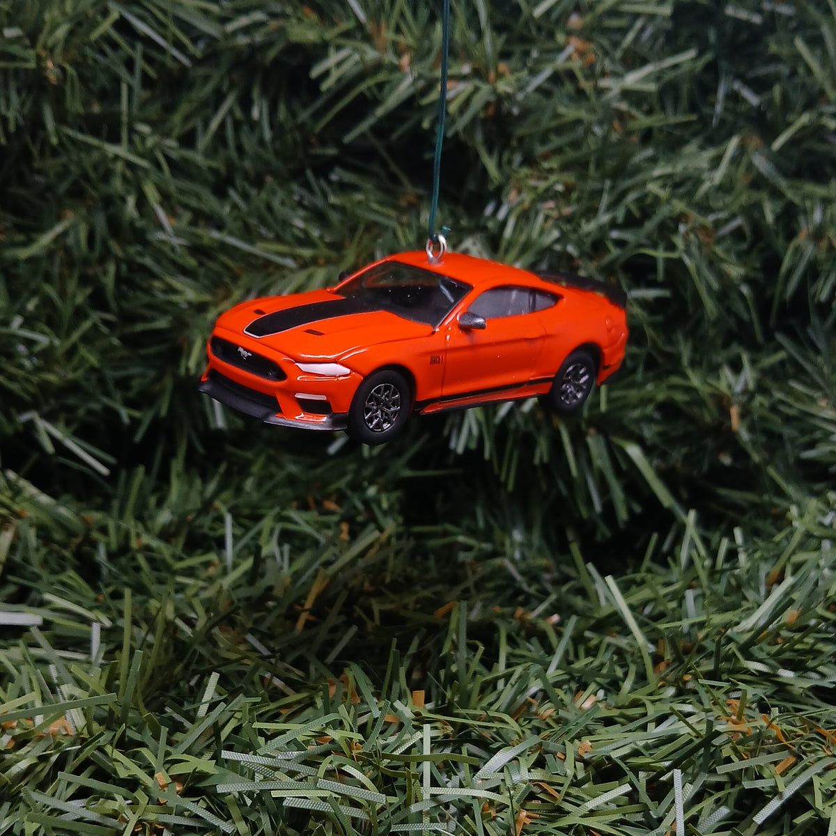 Ford Mustang Ornament 2021 Mach 1 Christmas Gift Xmas Tree Decoration Red Great Detail