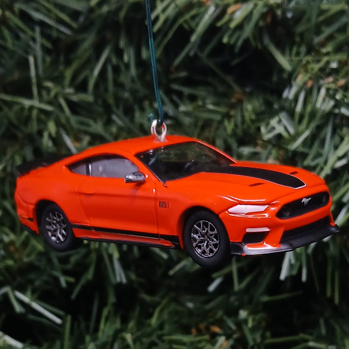 Ford Mustang Ornament 2021 Mach 1 Christmas Gift Xmas Tree Decoration Red Great Detail