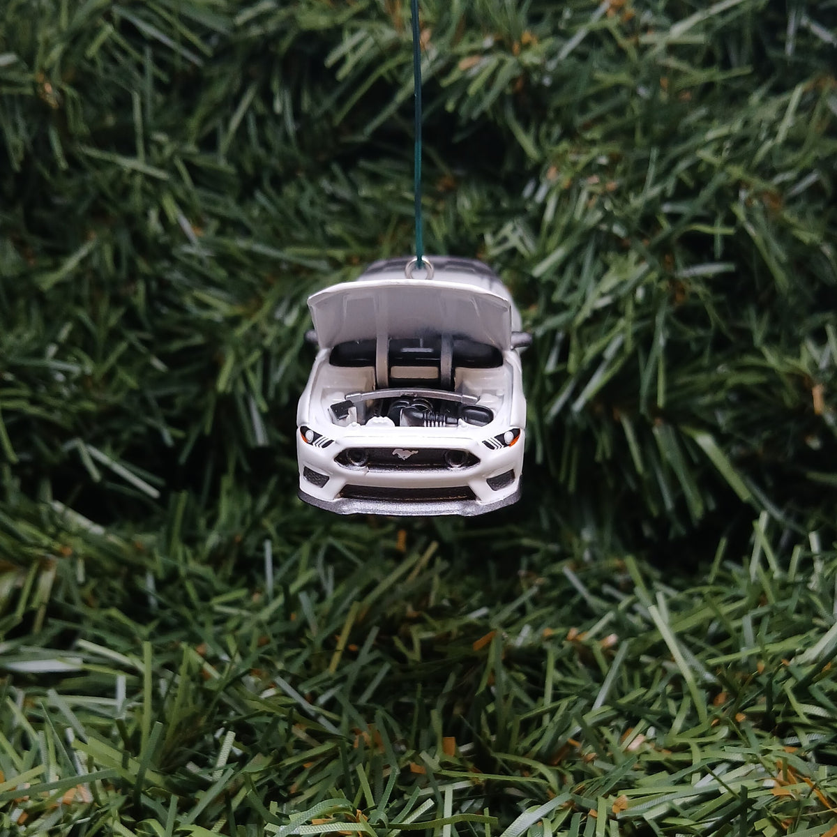 Ford Mustang Ornament 2021 Mach 1 Christmas Gift Xmas Tree Decoration White Great Detail