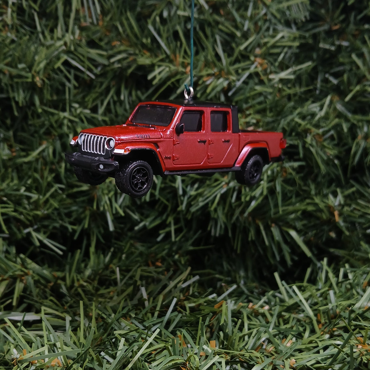 JEEP GLADIATOR Ornament Christmas Gift Idea Xmas Decoration 4x4 SUV 2020-2026 Dark Red