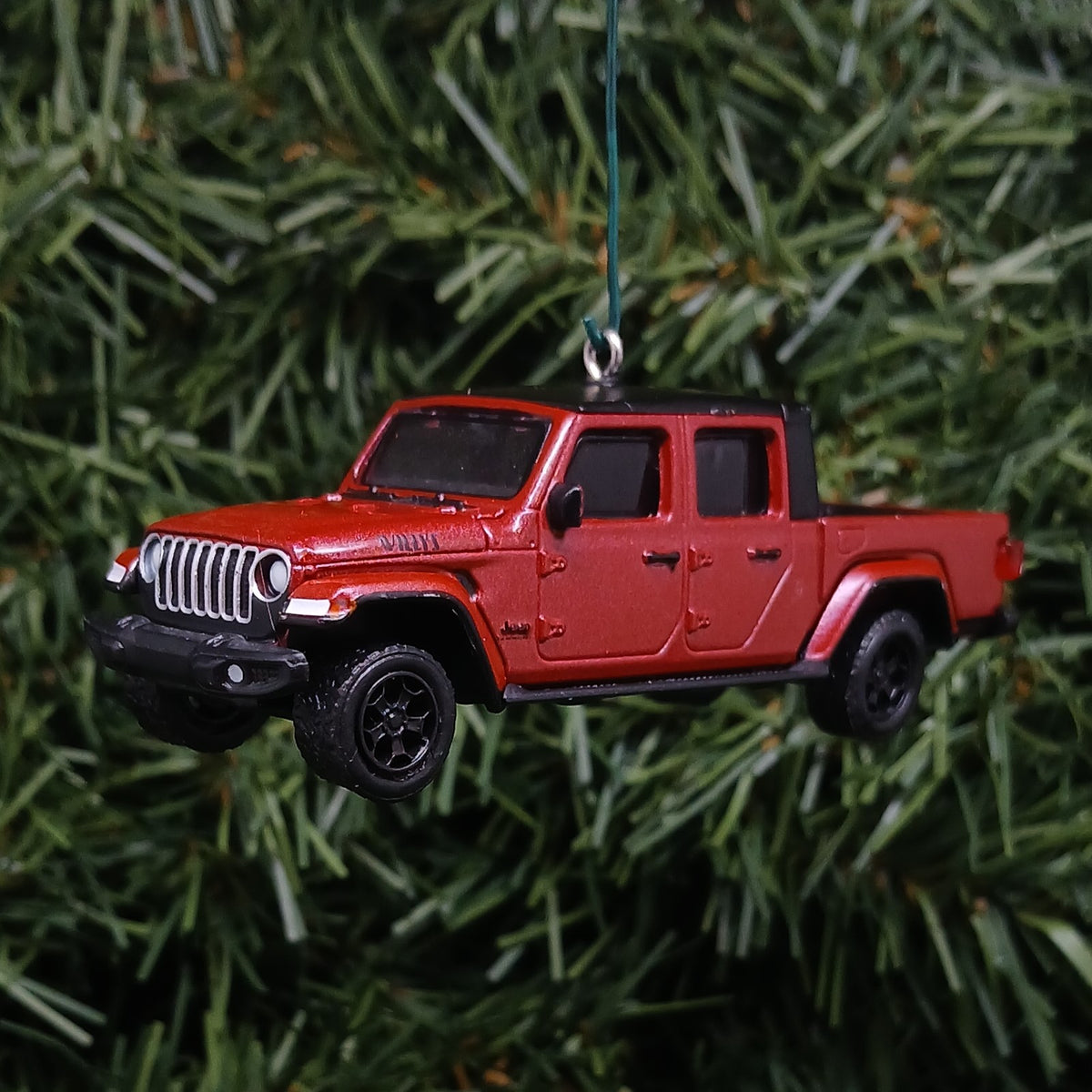 JEEP GLADIATOR Ornament Christmas Gift Idea Xmas Decoration 4x4 SUV 2020-2026 Dark Red