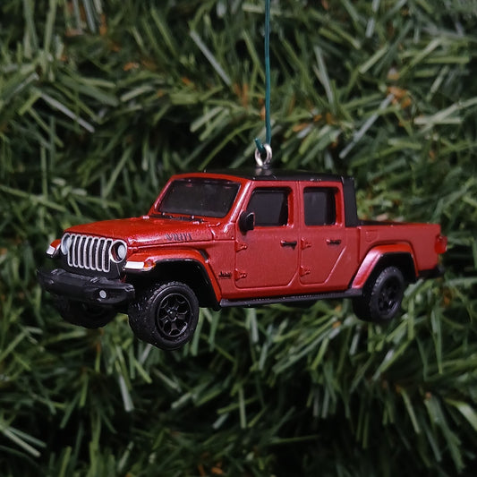 JEEP GLADIATOR Ornament Christmas Gift Idea Xmas Decoration 4x4 SUV 2020-2026 Dark Red