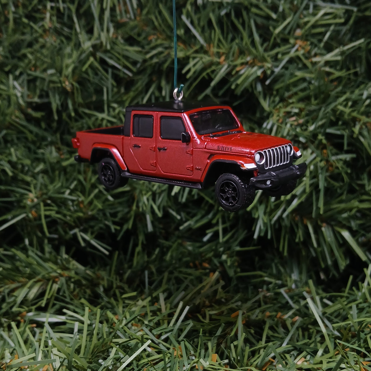 JEEP GLADIATOR Ornament Christmas Gift Idea Xmas Decoration 4x4 SUV 2020-2026 Dark Red