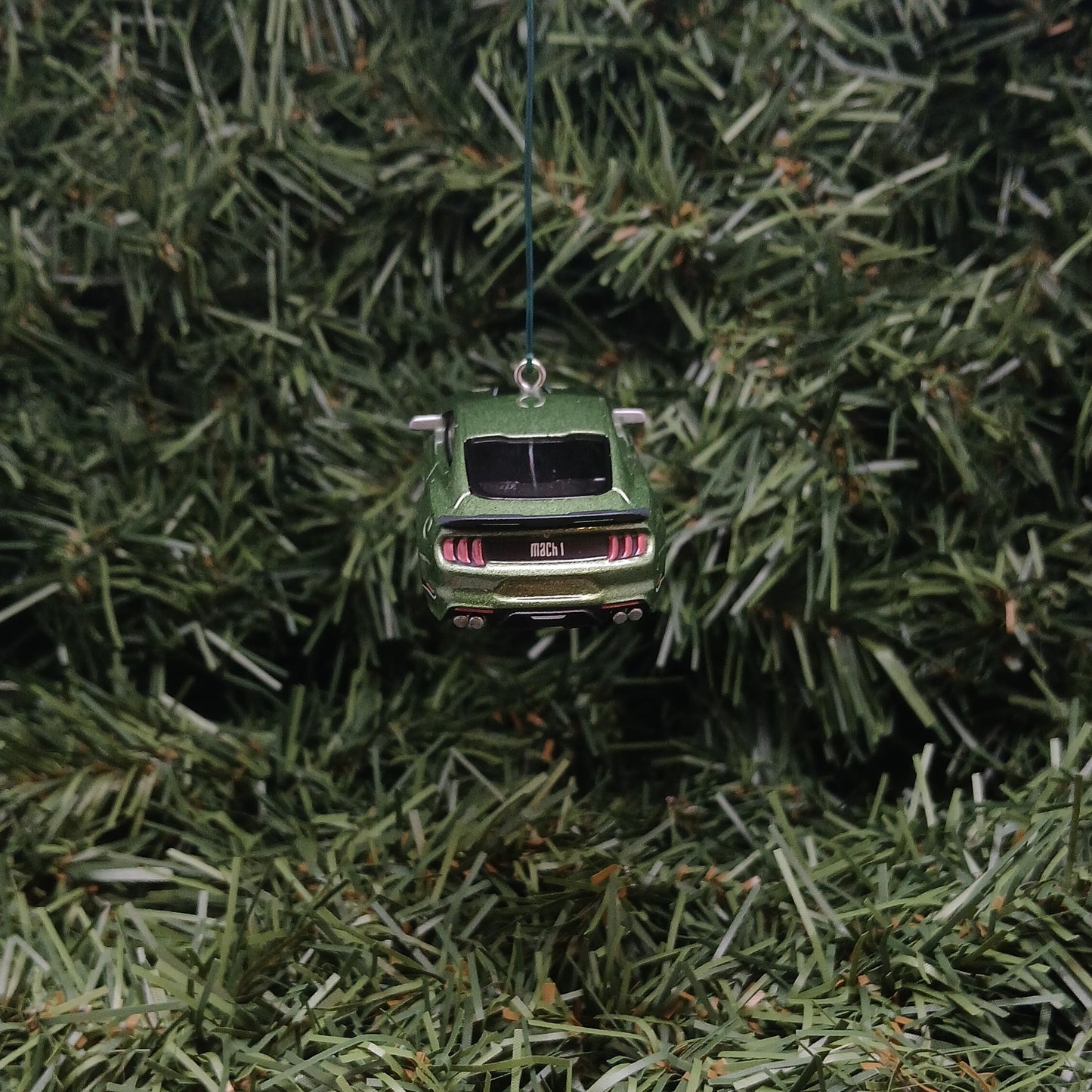 Ford Mustang Ornament 2022 Mach 1 Christmas Gift Xmas Tree Decoration Great Detail Eruption Green