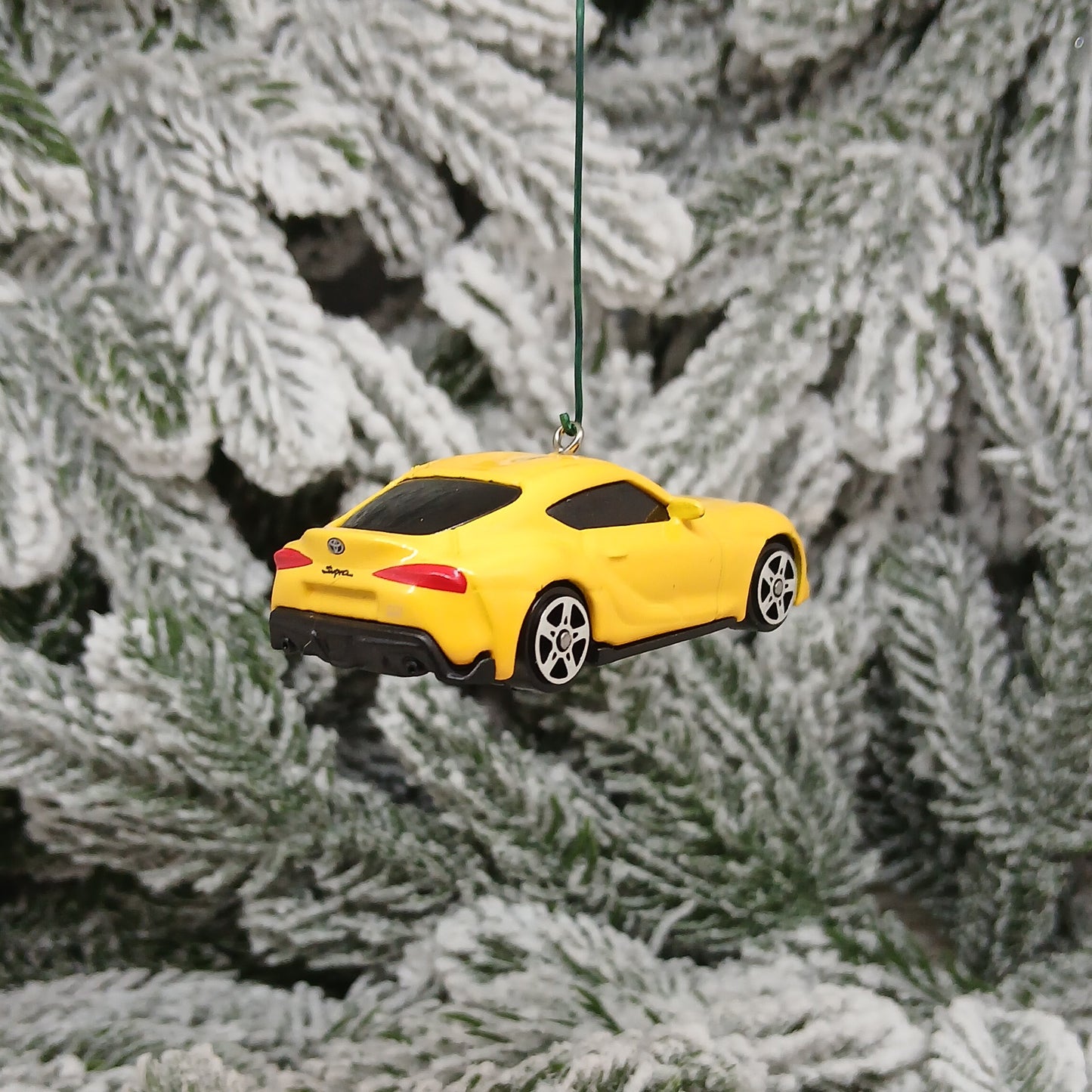 TOYOTA 2022 GR SUPRA Ornament Christmas Tree Decoration Gift 2020-2025 Yellow