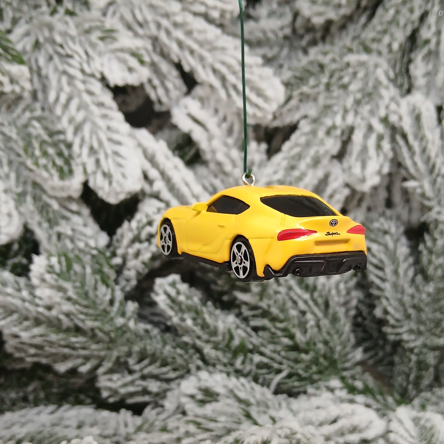 TOYOTA 2022 GR SUPRA Ornament Christmas Tree Decoration Gift 2020-2025 Yellow