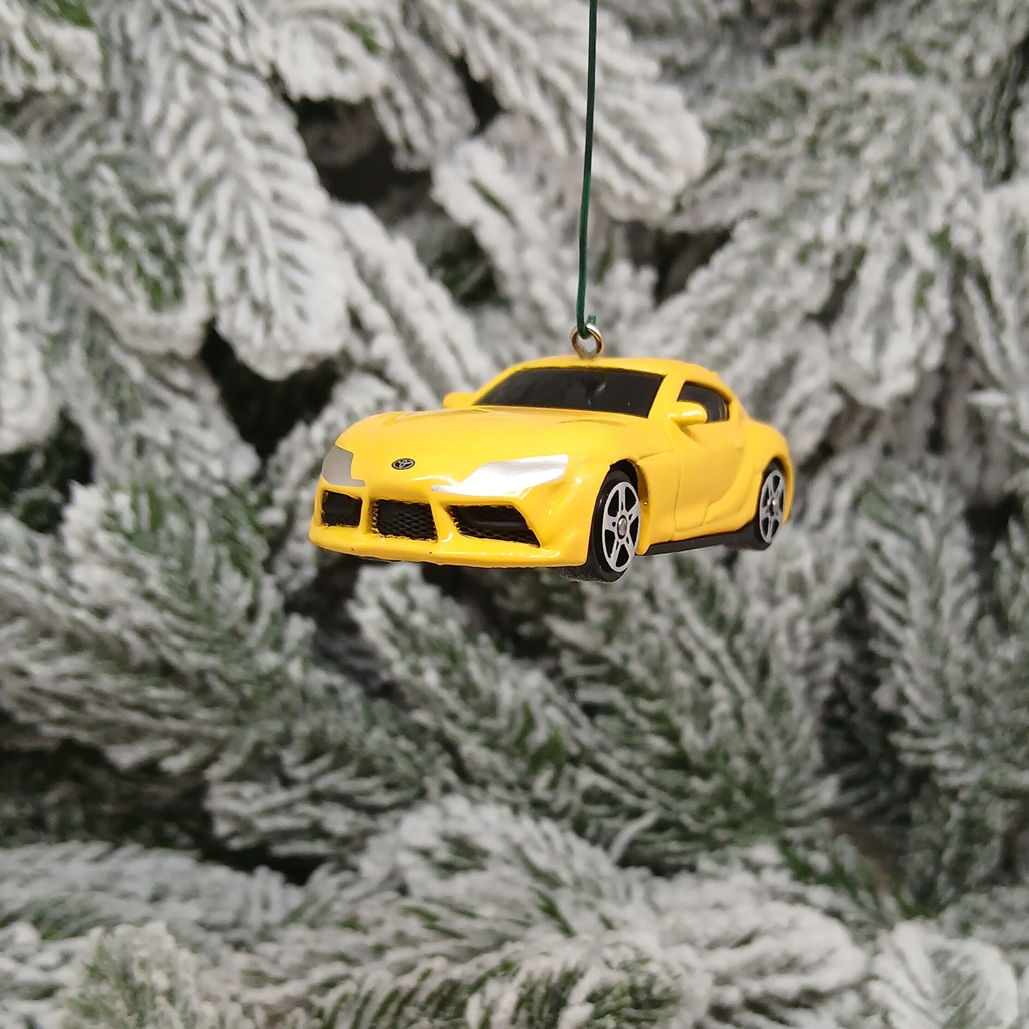 TOYOTA 2022 GR SUPRA Ornament Christmas Tree Decoration Gift 2020-2025 Yellow