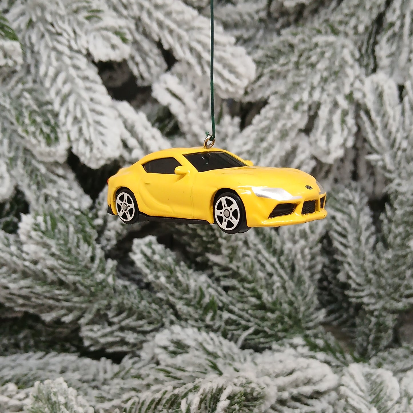 TOYOTA 2022 GR SUPRA Ornament Christmas Tree Decoration Gift 2020-2025 Yellow
