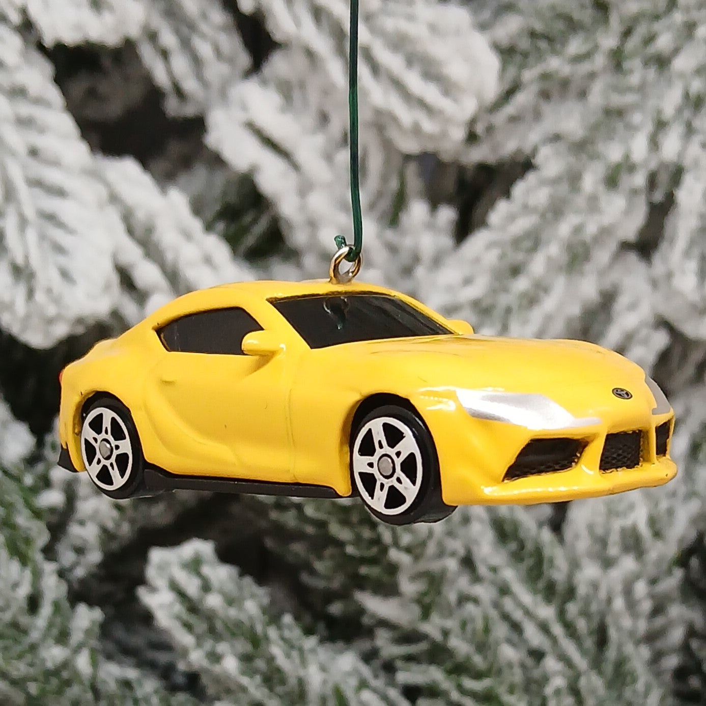 TOYOTA 2022 GR SUPRA Ornament Christmas Tree Decoration Gift 2020-2025 Yellow