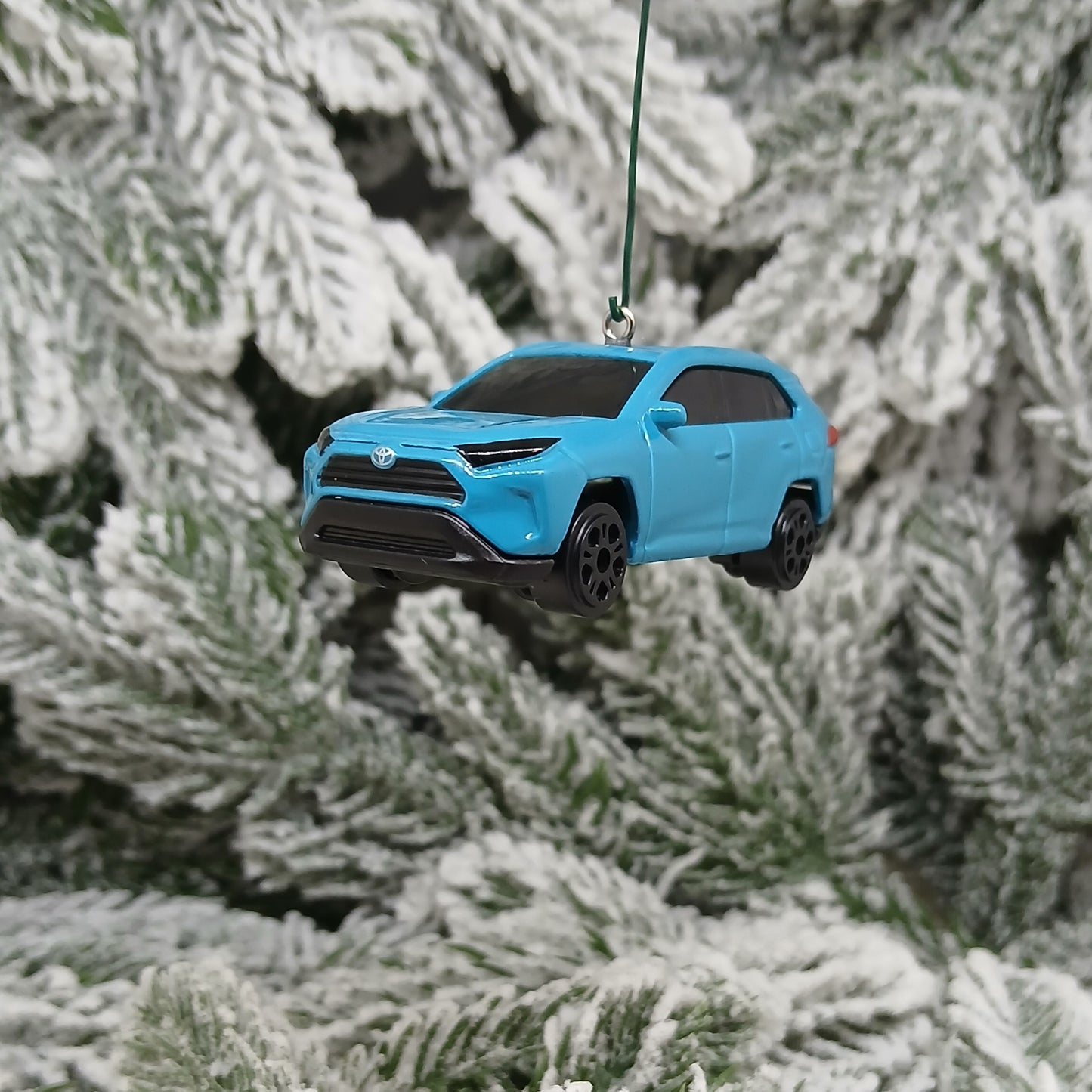 TOYOTA RAV4 Ornament Christmas Tree Gift Decoration Rav 4 2022 SUV Teal 2023 2024 2025