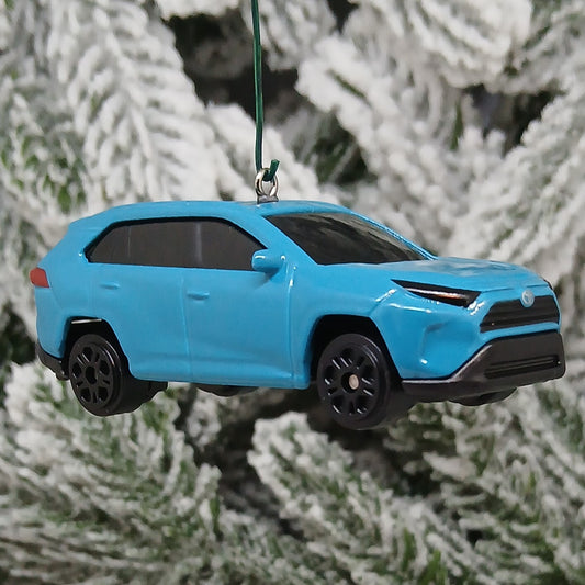 TOYOTA RAV4 Ornament Christmas Tree Gift Decoration Rav 4 2022 SUV Teal 2023 2024 2025