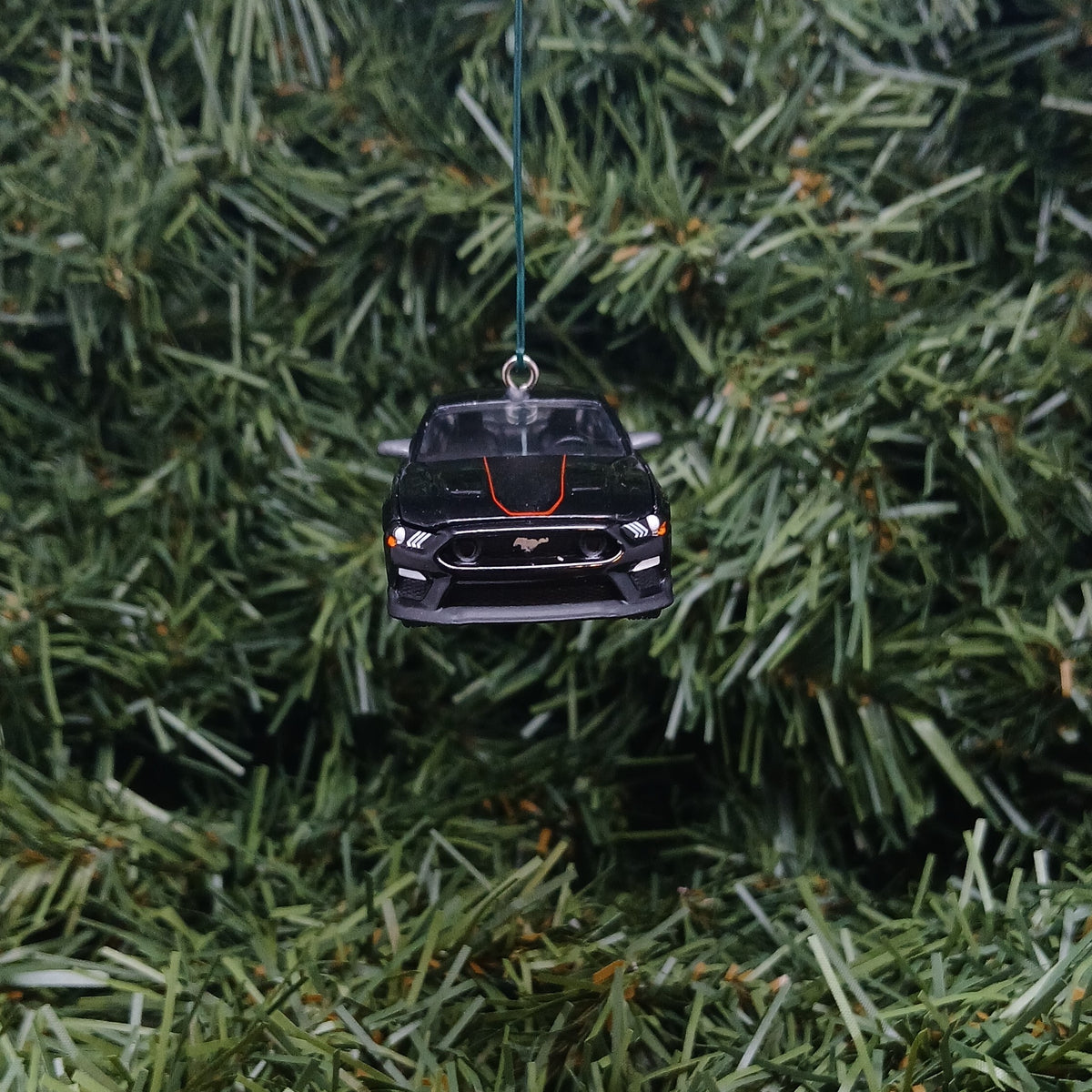 Ford Mustang Ornament 2022 Mach 1 Christmas Gift Xmas Tree Decoration Great Detail Shadow Black