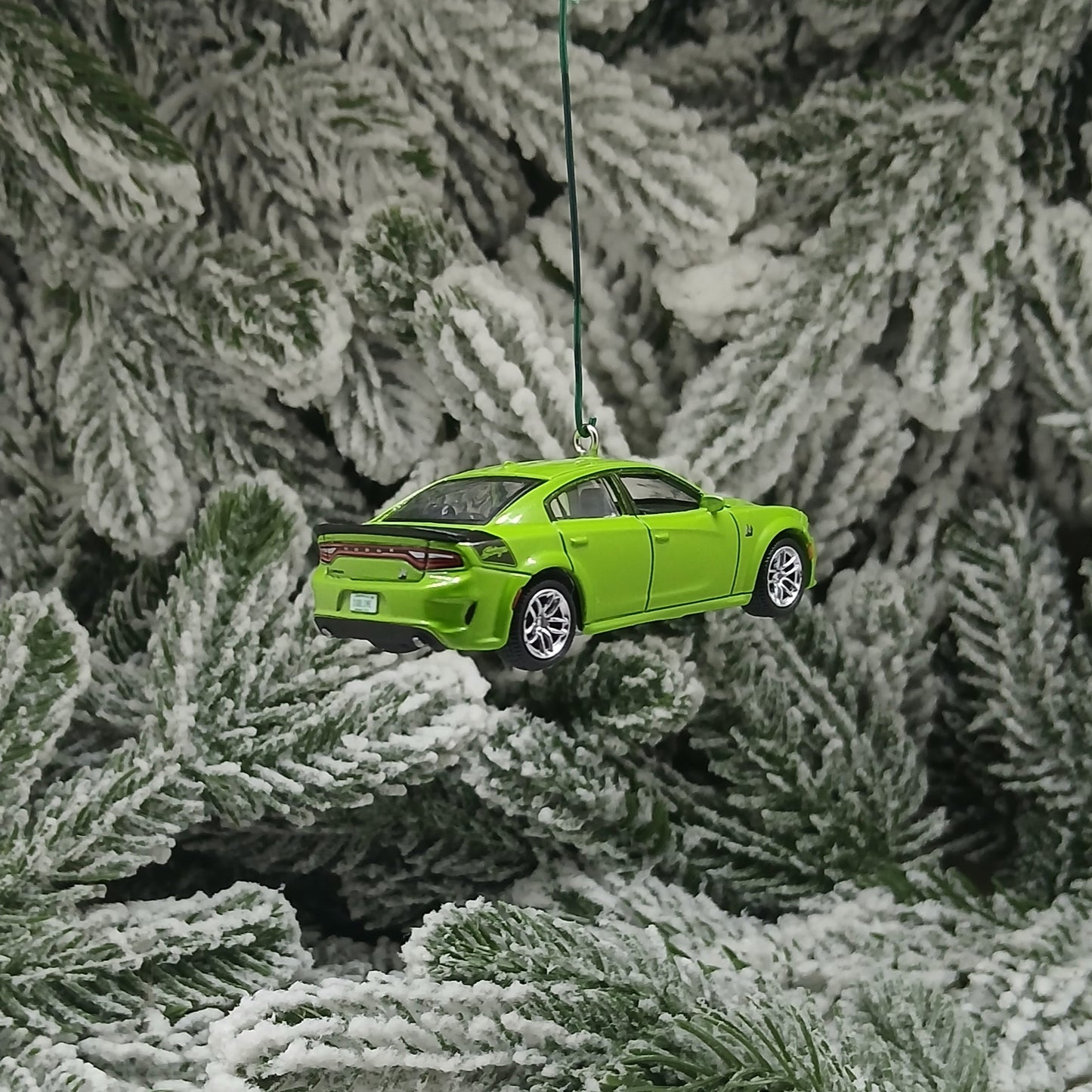 DODGE 2023 Charger R/T Ornament Christmas Gift Sublime Green Scat Pack Swinger Hood Opens