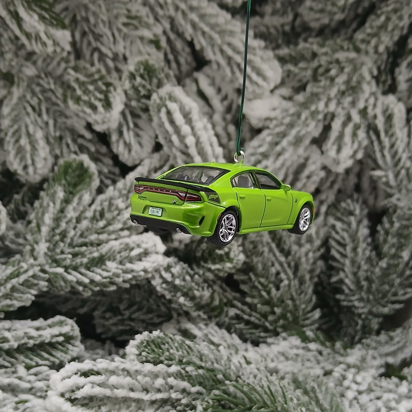 DODGE 2023 Charger R/T Ornament Christmas Gift Sublime Green Scat Pack Swinger Hood Opens