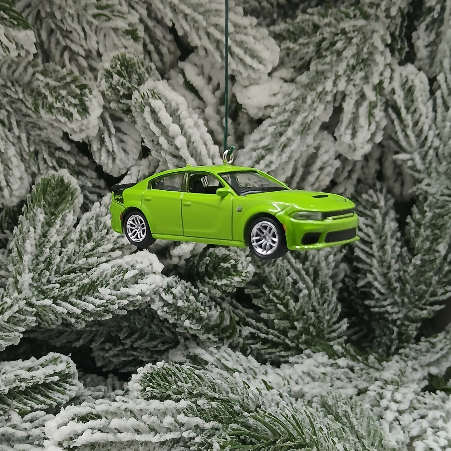 DODGE 2023 Charger R/T Ornament Christmas Gift Sublime Green Scat Pack Swinger Hood Opens