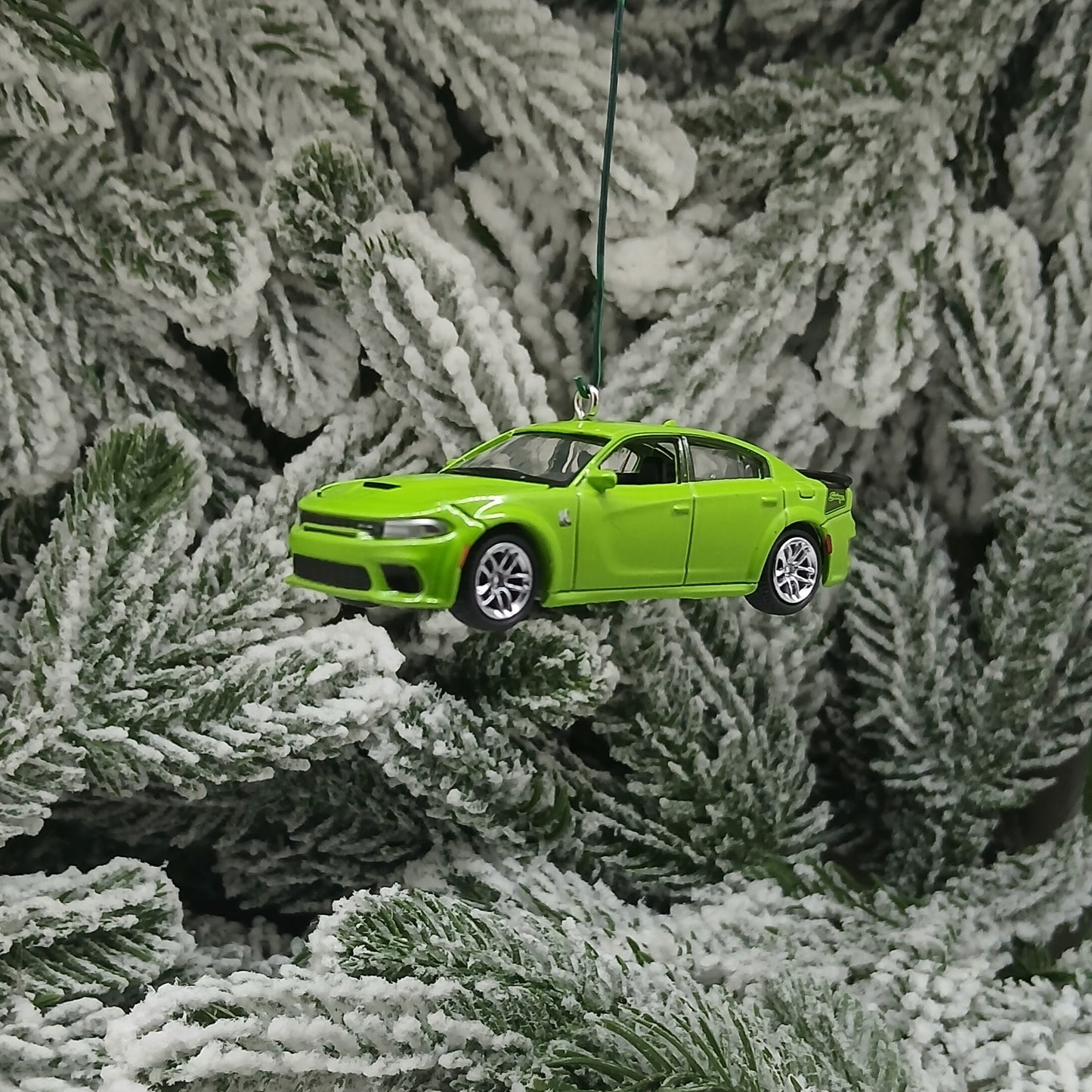 DODGE 2023 Charger R/T Ornament Christmas Gift Sublime Green Scat Pack Swinger Hood Opens