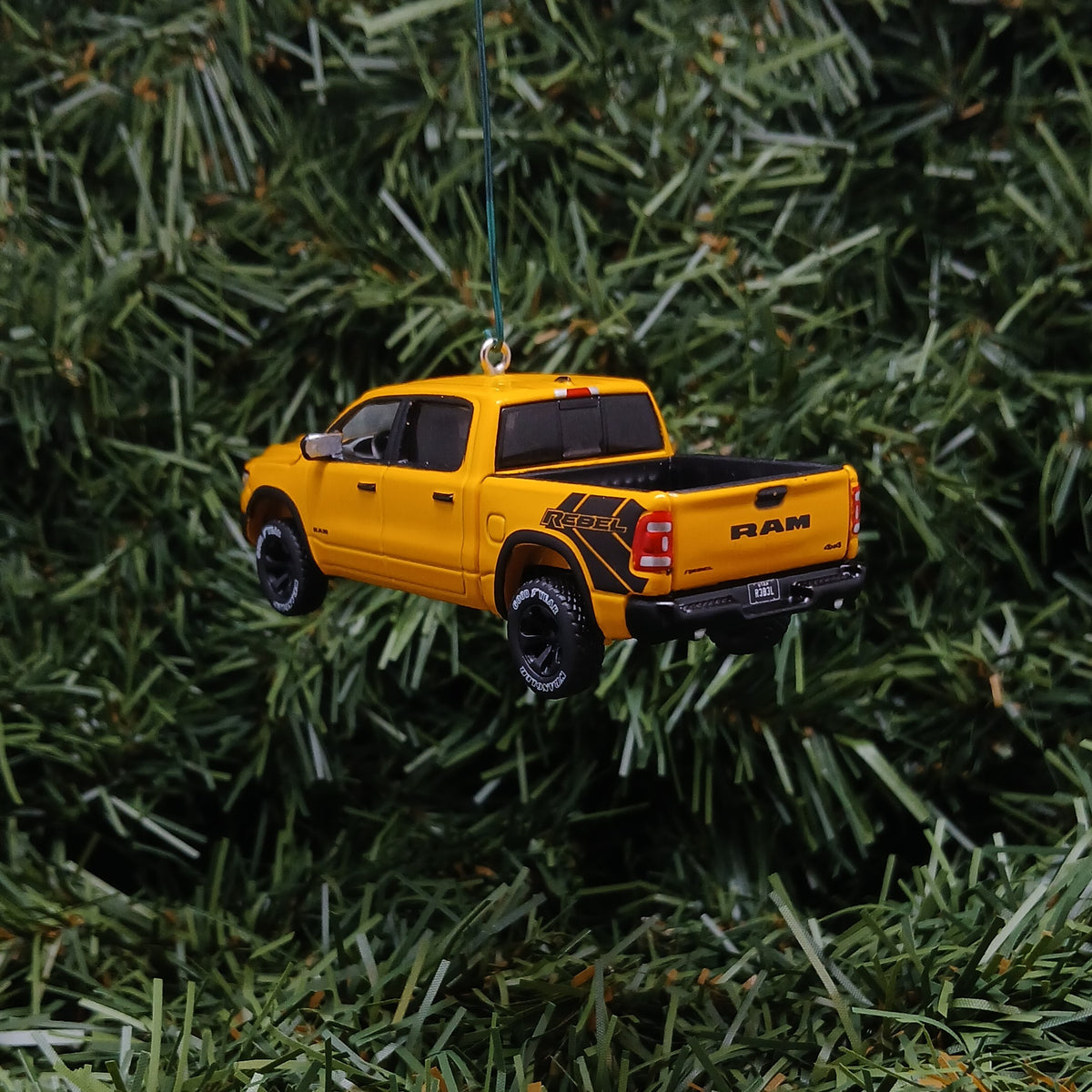 Dodge 2023 Ram Rebel Ornament Christmas Gift Xmas Decoration Havoc Edition Baja Yellow