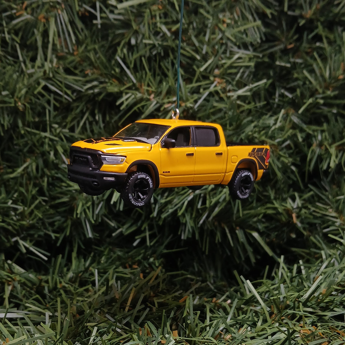 Dodge 2023 Ram Rebel Ornament Christmas Gift Xmas Decoration Havoc Edition Baja Yellow