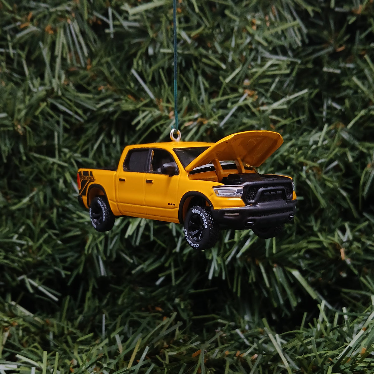 Dodge 2023 Ram Rebel Ornament Christmas Gift Xmas Decoration Havoc Edition Baja Yellow
