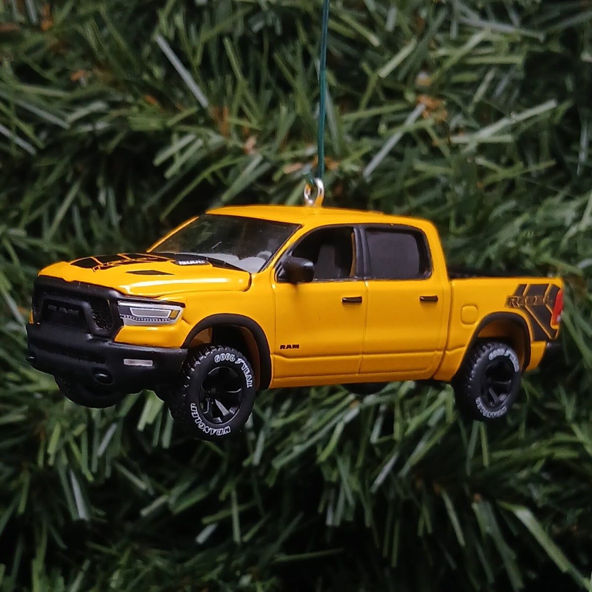 Dodge 2023 Ram Rebel Ornament Christmas Gift Xmas Decoration Havoc Edition Baja Yellow