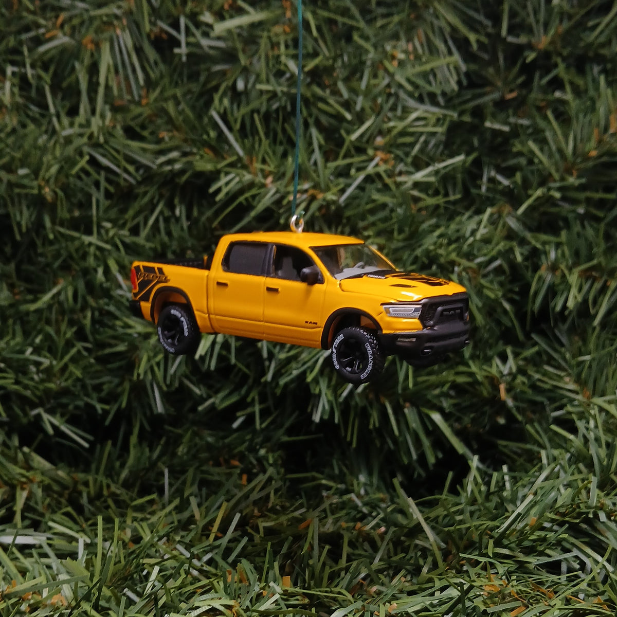Dodge 2023 Ram Rebel Ornament Christmas Gift Xmas Decoration Havoc Edition Baja Yellow