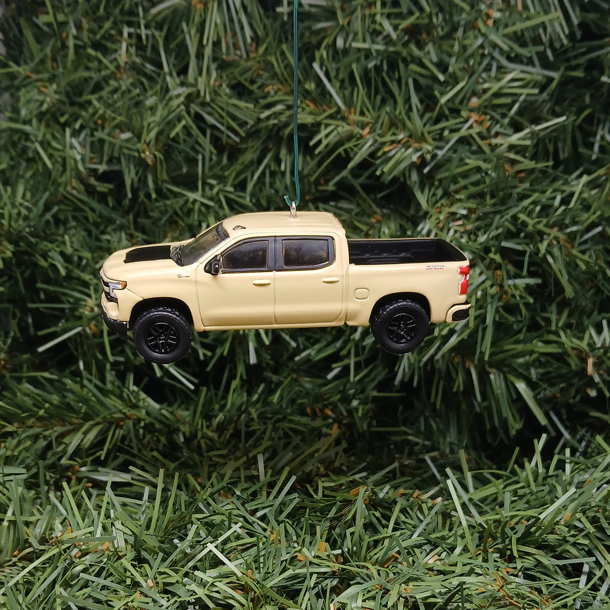 Chevy Silverado Ornament Christmas Gift 2023 LT Trail Boss Chevrolet Truck Xmas Decoration Sand Dune