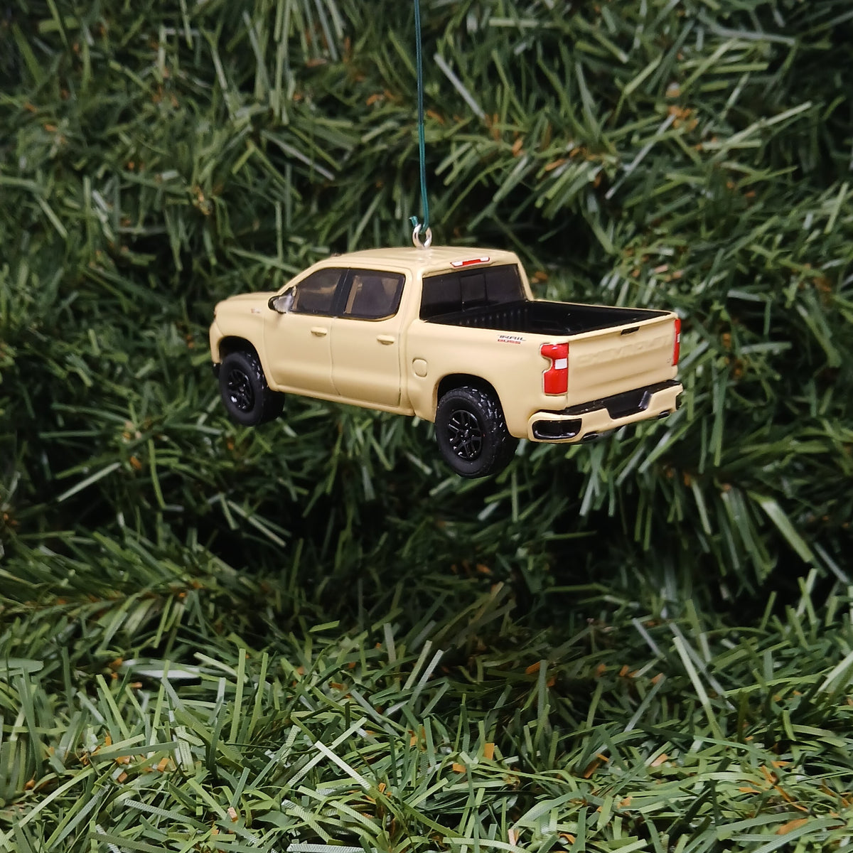 Chevy Silverado Ornament Christmas Gift 2023 LT Trail Boss Chevrolet Truck Xmas Decoration Sand Dune