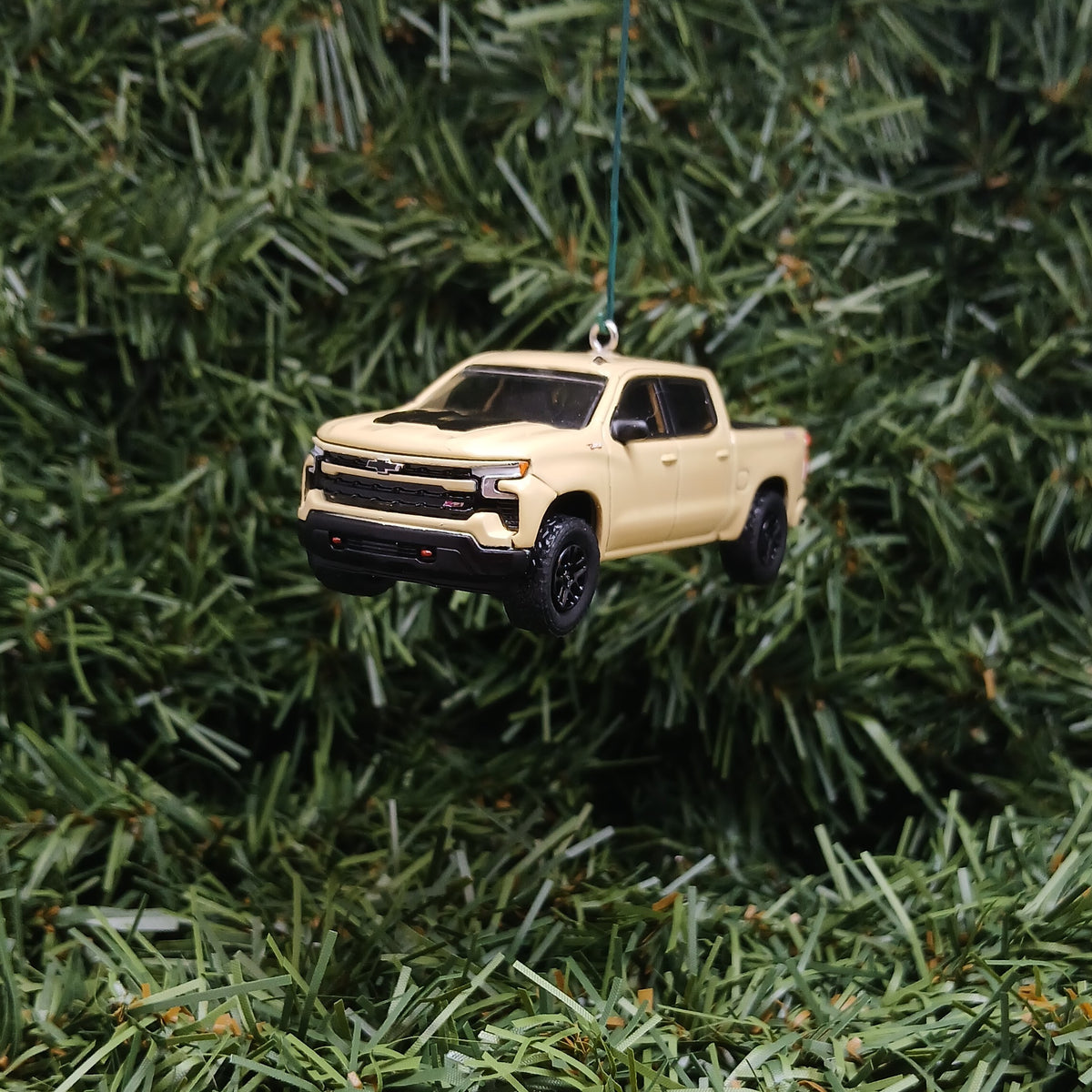 Chevy Silverado Ornament Christmas Gift 2023 LT Trail Boss Chevrolet Truck Xmas Decoration Sand Dune