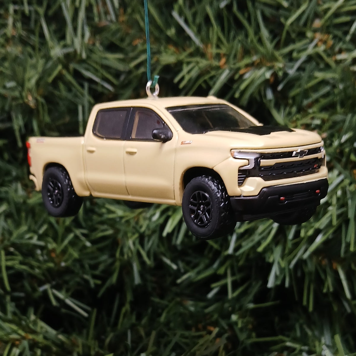 Chevy Silverado Ornament Christmas Gift 2023 LT Trail Boss Chevrolet Truck Xmas Decoration Sand Dune