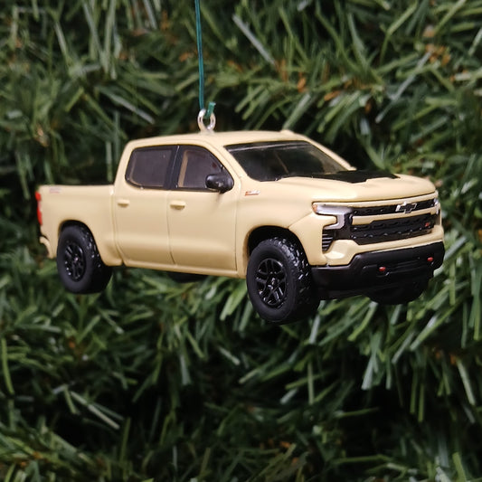 Chevy Silverado Ornament Christmas Gift 2023 LT Trail Boss Chevrolet Truck Xmas Decoration Sand Dune