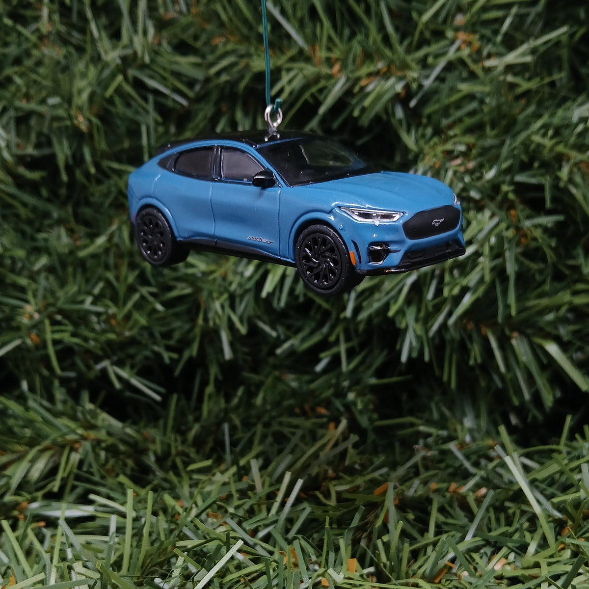 Ford Mustang Mach E GT Ornament Christmas Gift 2021-2026 Unique Xmas Tree Decoration Blue