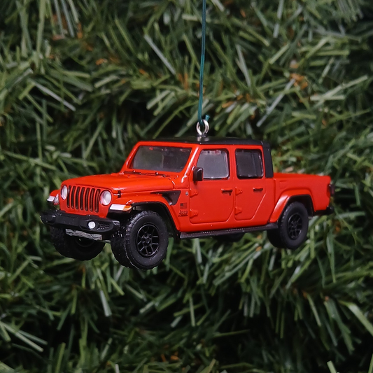 JEEP GLADIATOR Ornament Christmas Gift Idea Xmas Decoration 4x4 SUV 2020-2026 Firecracker Red