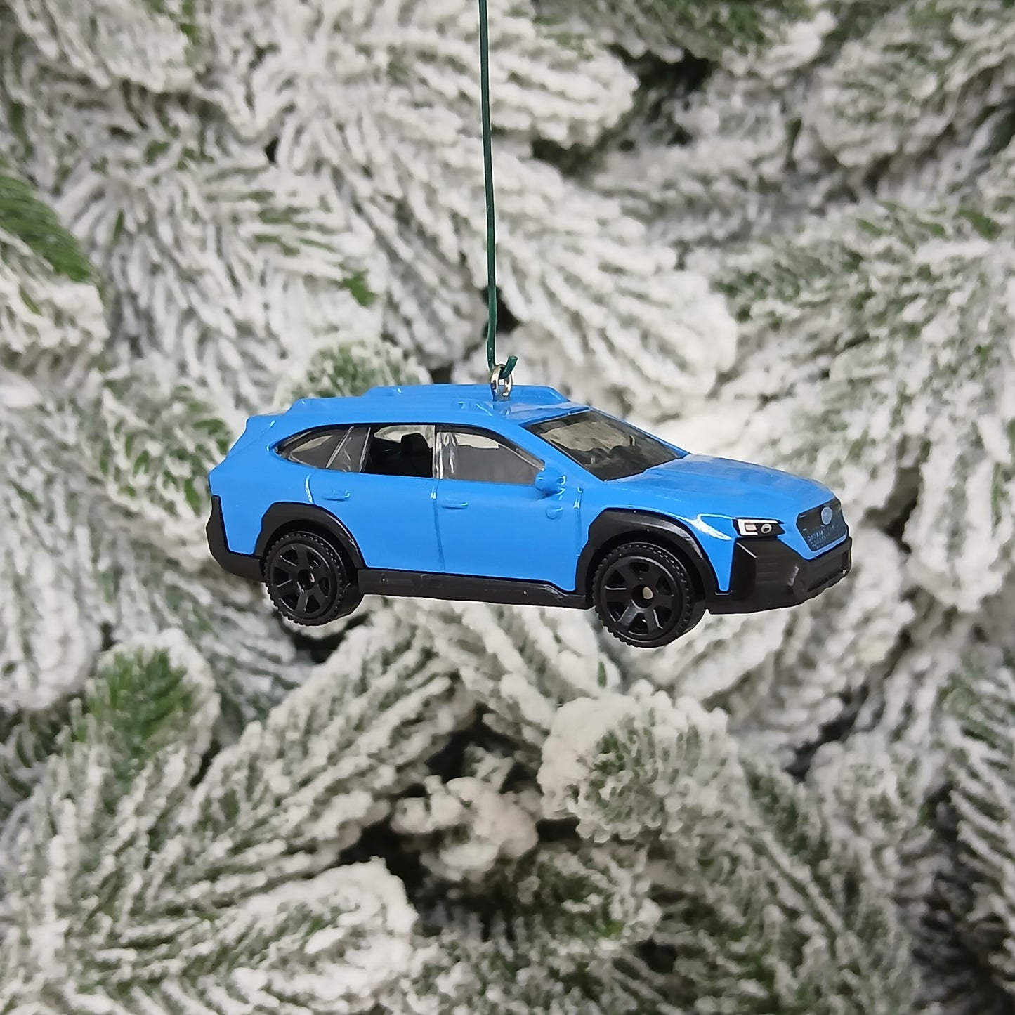 Subaru Outback Christmas Ornament Unique Gift Idea Xmas Tree Decoration 2023 Wilderness Blue