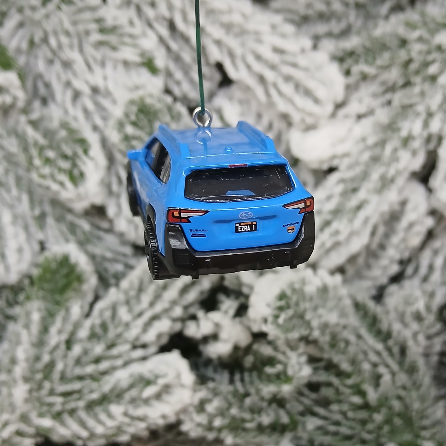 Subaru Outback Christmas Ornament Unique Gift Idea Xmas Tree Decoration 2023 Wilderness Blue