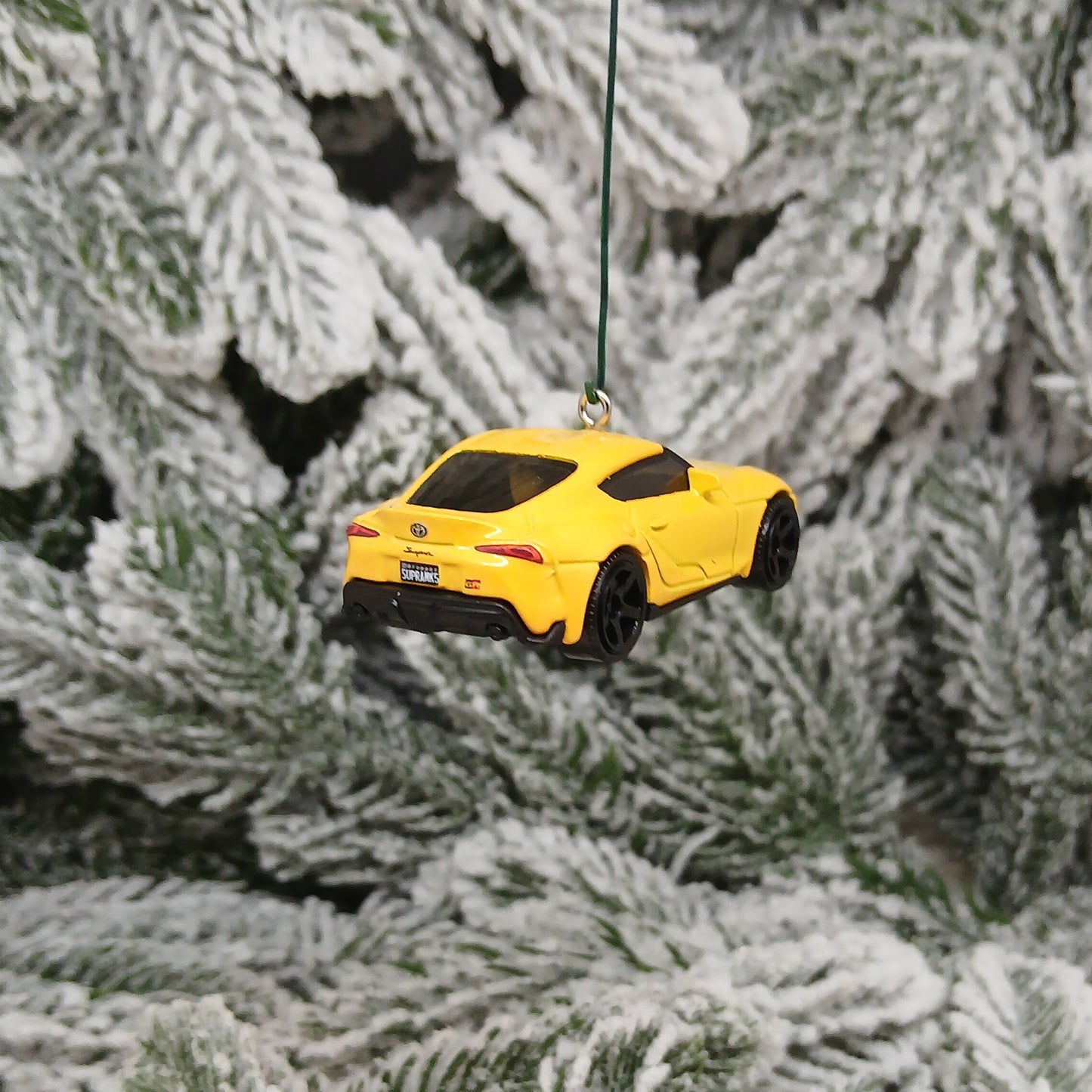 TOYOTA 2023 GR SUPRA Ornament Christmas Tree Decoration Gift 2020-2025 Yellow