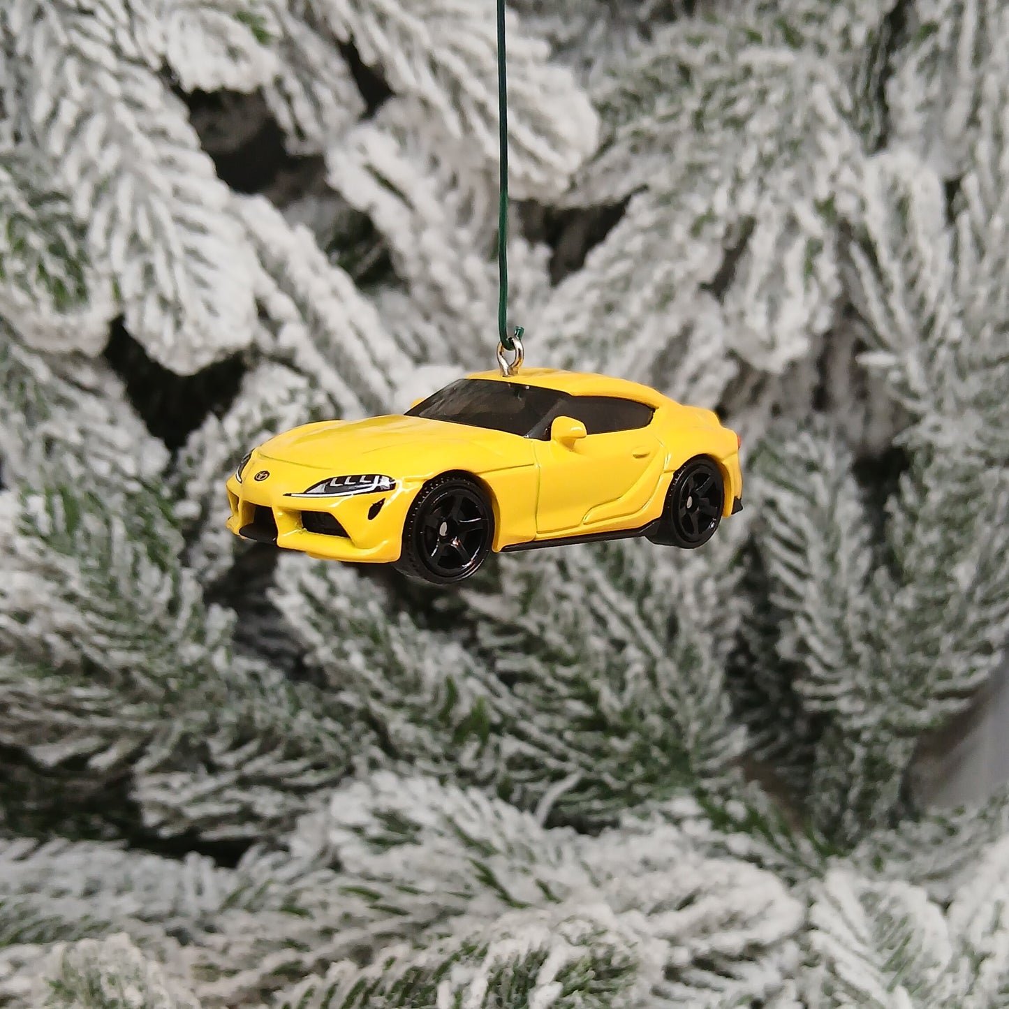 TOYOTA 2023 GR SUPRA Ornament Christmas Tree Decoration Gift 2020-2025 Yellow