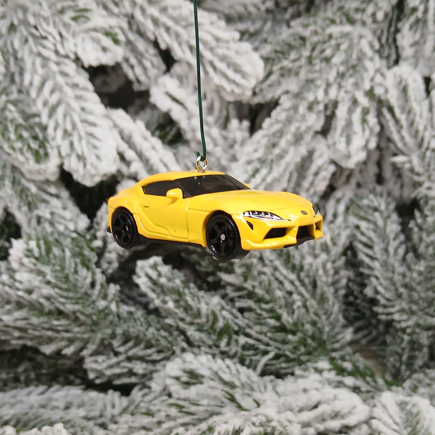 TOYOTA 2023 GR SUPRA Ornament Christmas Tree Decoration Gift 2020-2025 Yellow