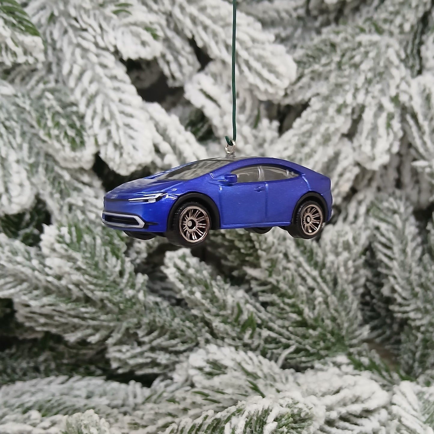 TOYOTA 2023 Prius Prime Ornament Christmas Decoration Unique Gift Idea 2024 2025 2026 Blue XW60